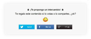 Social Locker - Propónle un intercambio a tus lectores