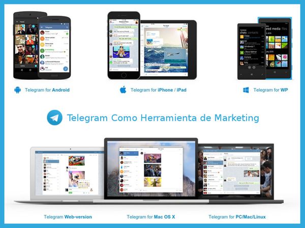 Telegram como herramienta de marketing digital multiplataforma