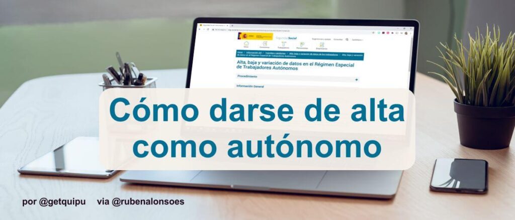 Cómo darse de alta como autónomo