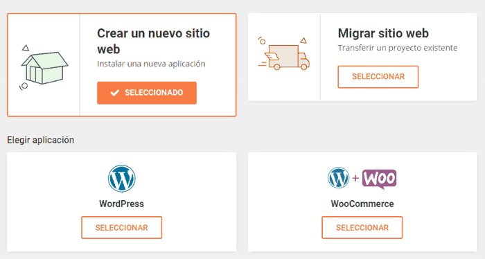 Asistente de instalación automática de WordPress en SiteGround