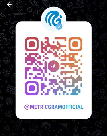 QR del canal oficial Metricgram QR del canal oficial Metricgram